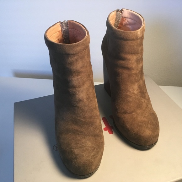 Kixters Taupe Suede Zaza Booties - Picture 3 of 4